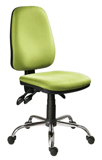 333 ASYN/CR židle kancelářská, látka BO BONDAI BN17 (7032) - látka zelinkavá